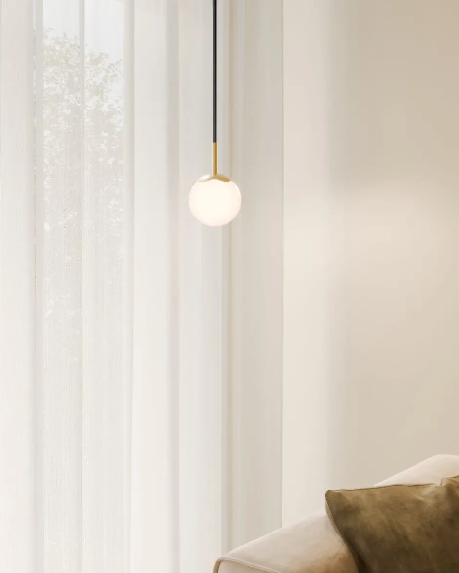 Rebello Decor Circle of life pendel, sort ledning, Ø11 cm