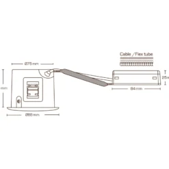 Scan Products Alda indbygningsspot, GU10, mat hvid
