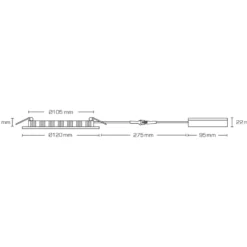 Scan Products Alisia Elite indbygningsspot, mat hvid, 4000K, Ø12 cm