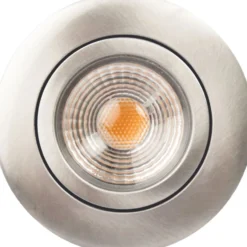 Scan Products Claudia Loop indbygningsspot, 3000K, børstet aluminium