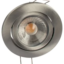 Scan Products Claudia Loop indbygningsspot, 3000K, børstet aluminium
