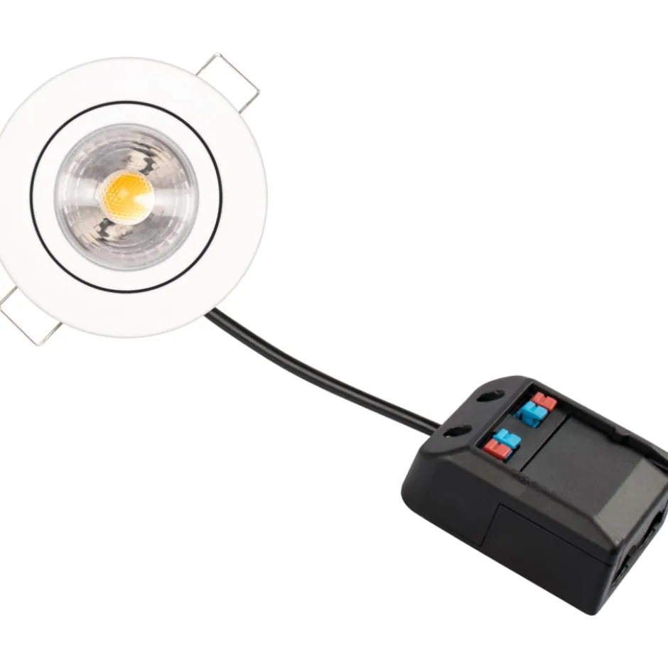 Scan Products Claudia Loop indbygningsspot, 3000K, mat hvid