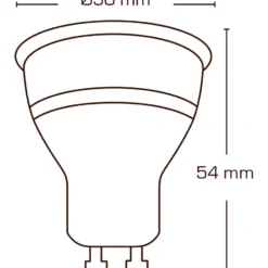 Scan Products GU10 spotpære, 3000K