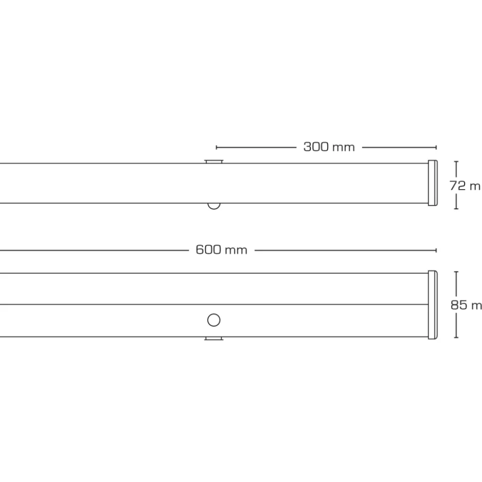 Scan Products Lucianna Square spejllampe, sensor