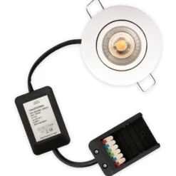 Scan Products Luna Low Profile 2.0 indbygningsspot, 3000K, mat hvid