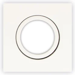 Scan Products Luna Low Profile frontring, firkantet, mat hvid