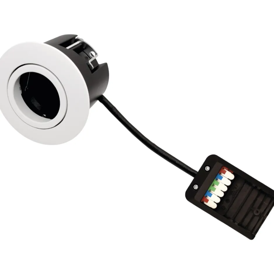 Scan Products Luna Quick Install 2.0 indbygningsspot, GU10, mat hvid, 10 stk