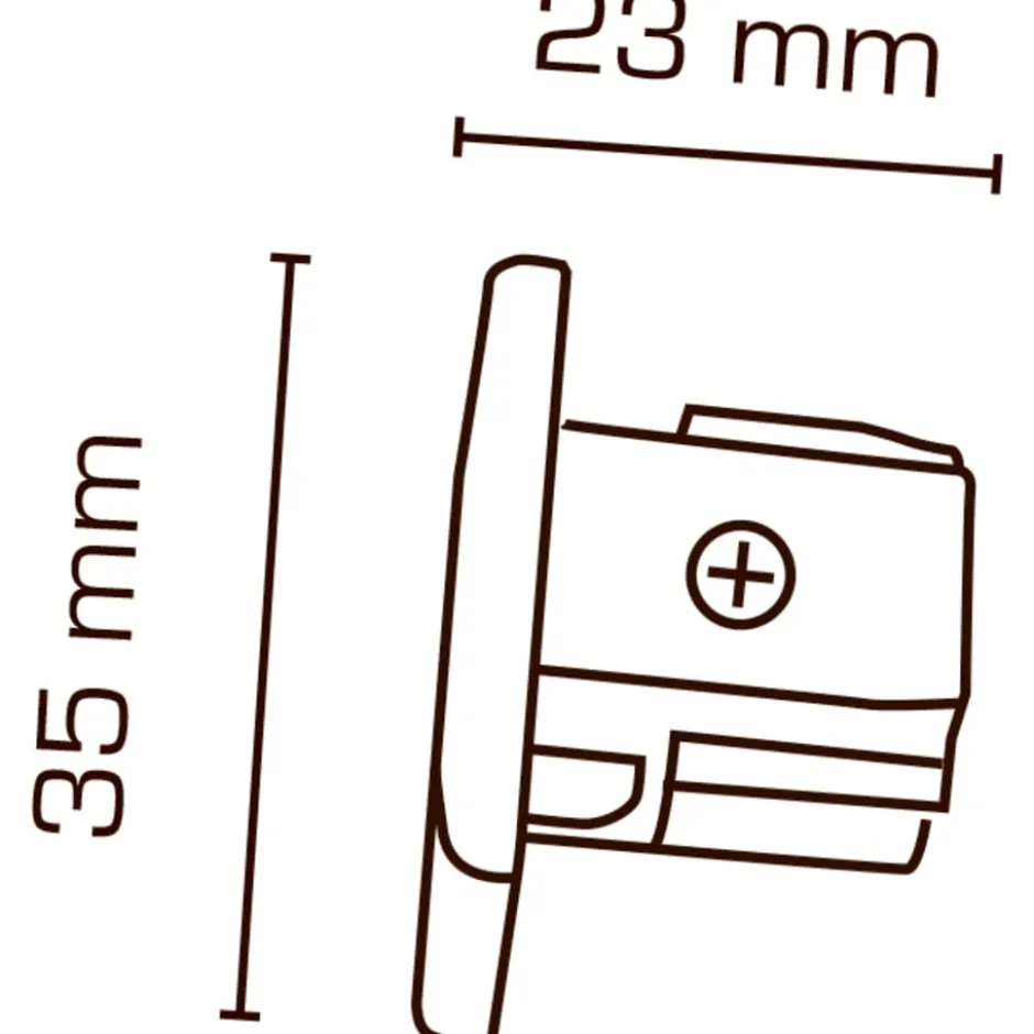 Scan Products Mita 1F endestykke, hvid