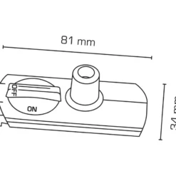 Scan Products Mita 1F pendeladapter, hvid
