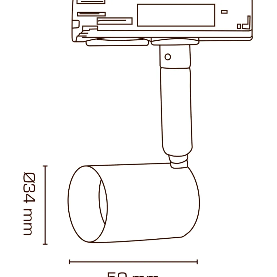 Scan Products Mita 1F skinnespot, Ø5 cm, sort