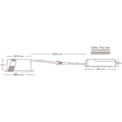 Scan Products Sabina Low Profile Fixed indbygningsspot, mat hvid, 3000K