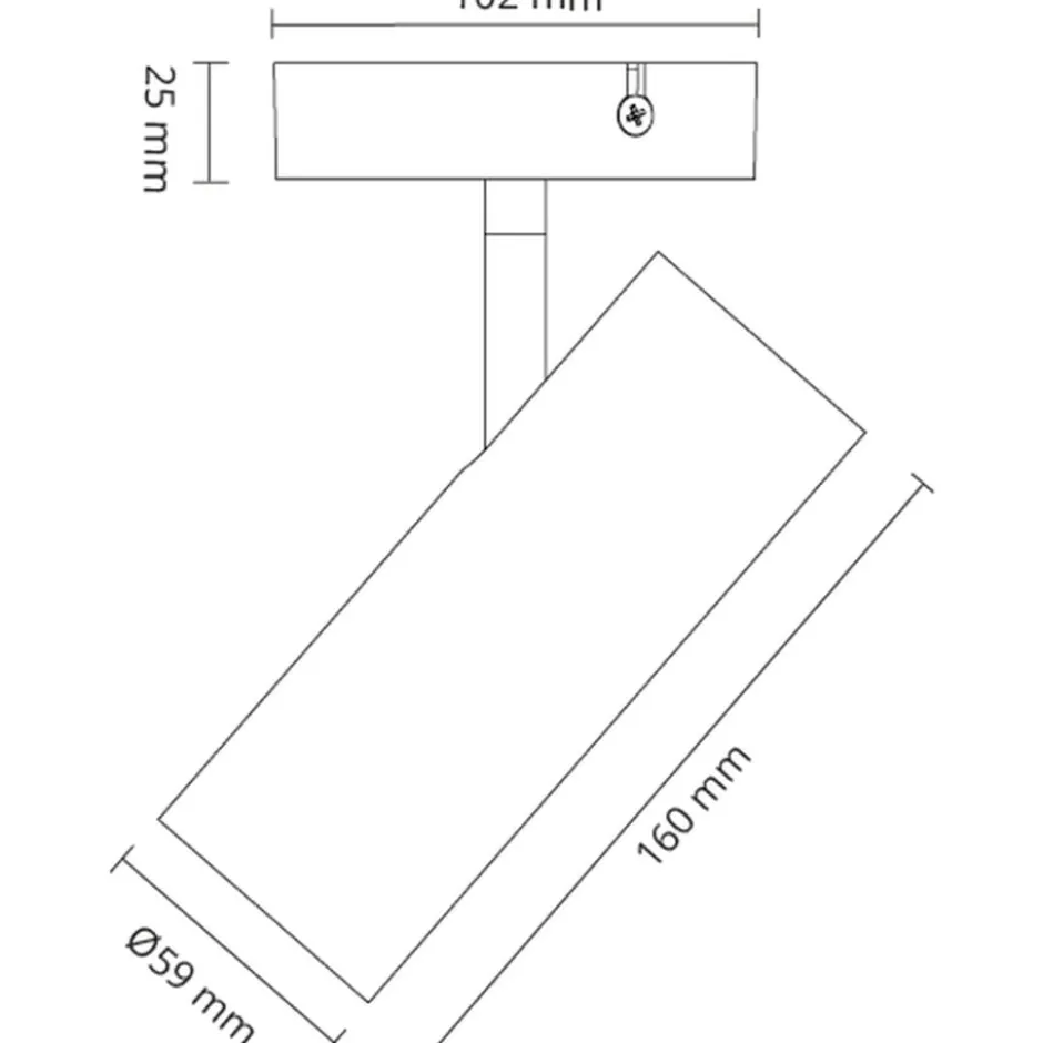 SG Tube Mini S loftlampe, 3000K, hvid