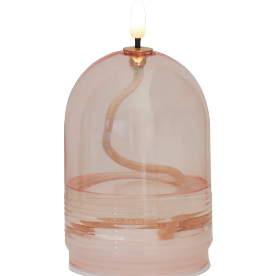 Sirius Dea olielampe, batteri, rosa, 11 cm