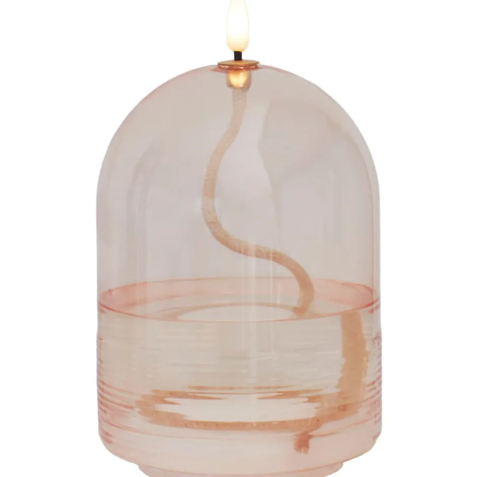 Sirius Dea olielampe, batteri, rosa, 15 cm