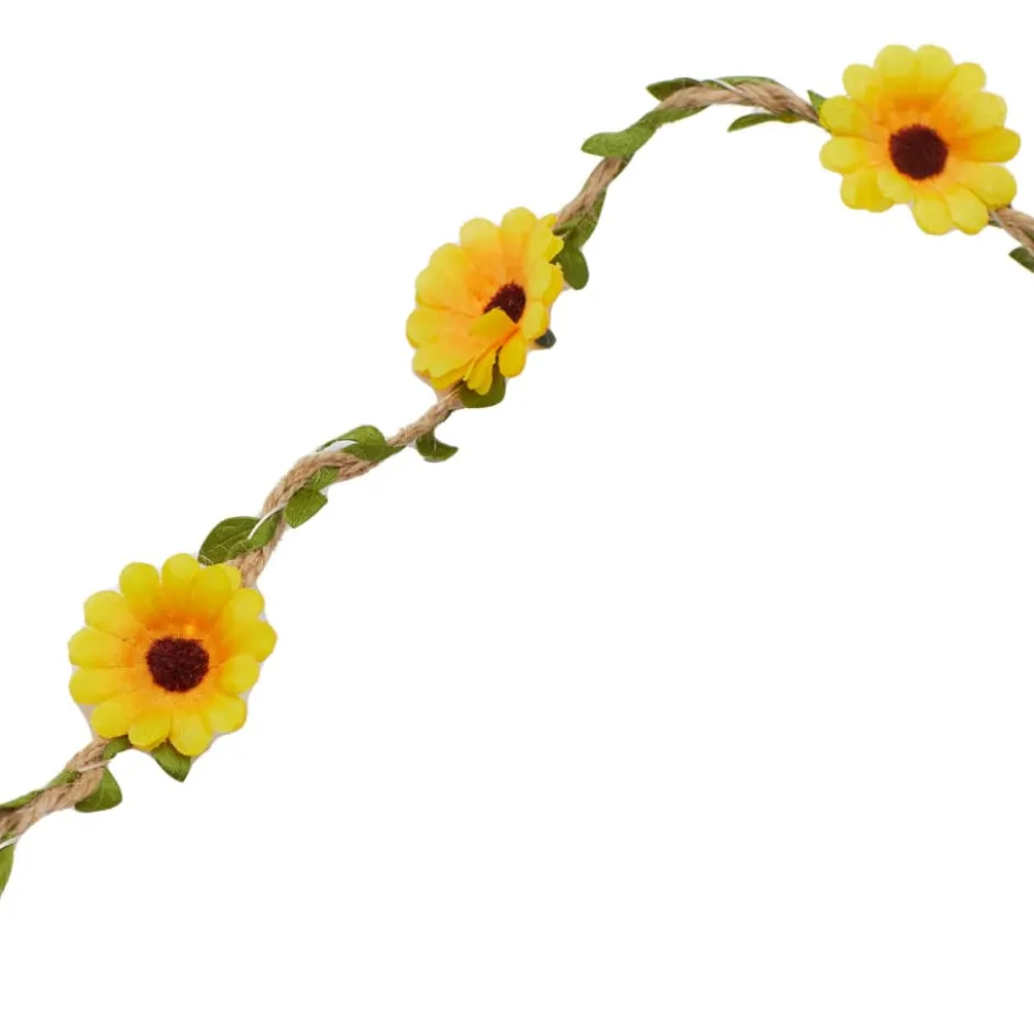 Sirius Flora Sommerblomster lyskæde, 2 meter, gul