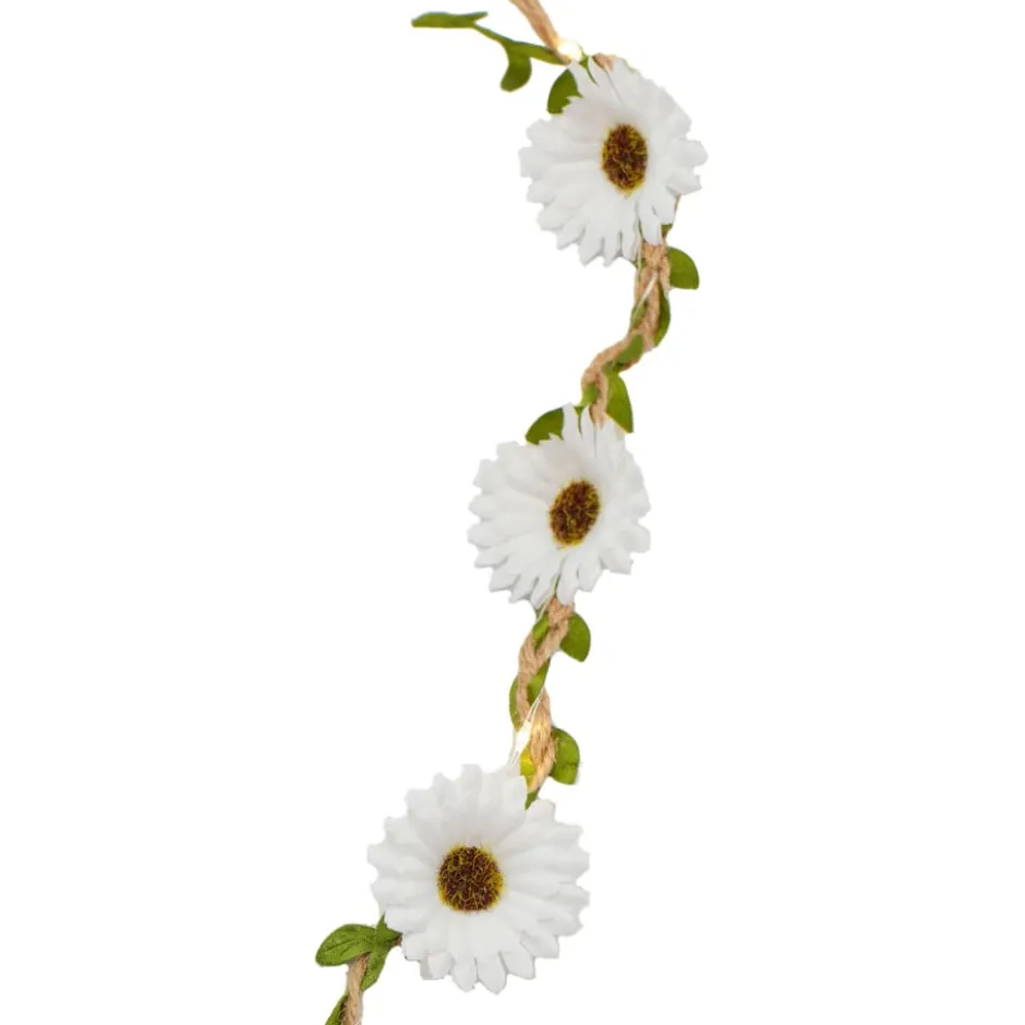 Sirius Flora Sommerblomster lyskæde, 2 meter, hvid