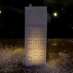 Sirius hus med lys, H17,5 cm