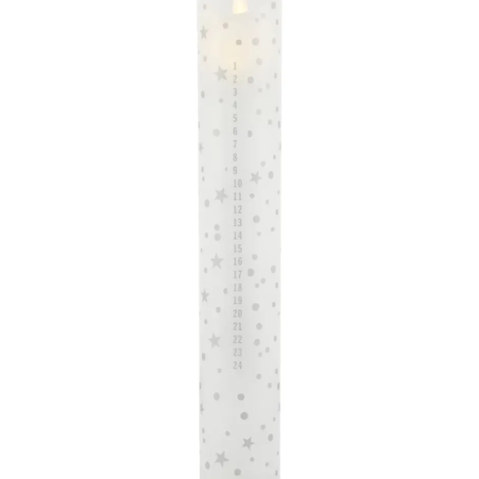 Sirius LED kalenderlys, rustik sølv