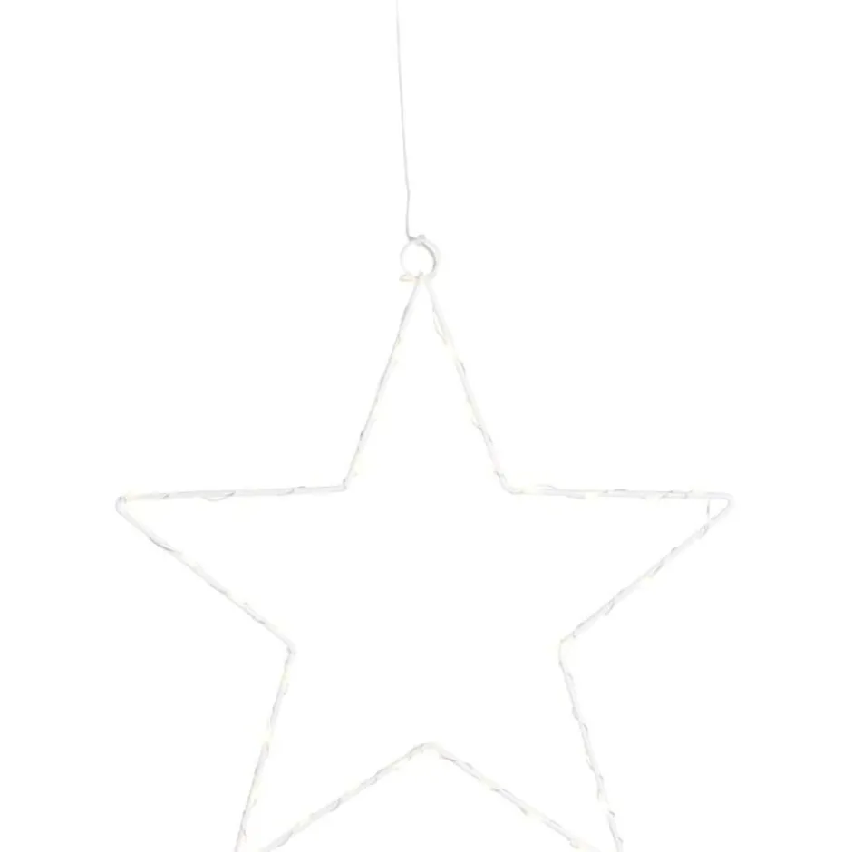 Sirius Liva stjerne med lys, 40 lys, hvid