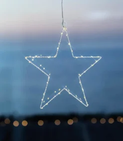 Sirius Liva stjerne med lys, 40 lys, hvid