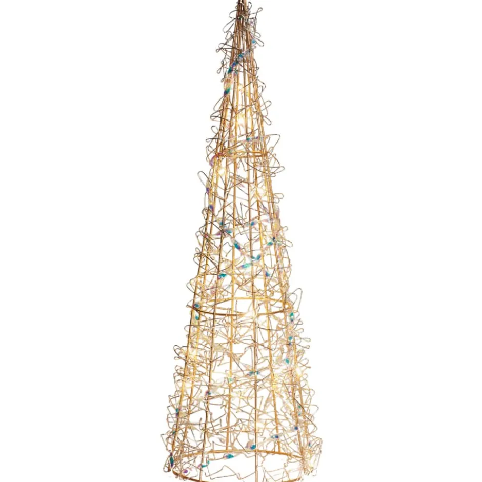 Sirius metal juletræ med lys, 40 cm