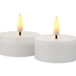 Sirius Sille LED fyrfadslys, batteri, hvid