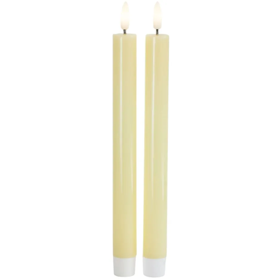 Sirius Sille LED kronelys, batteri, gul