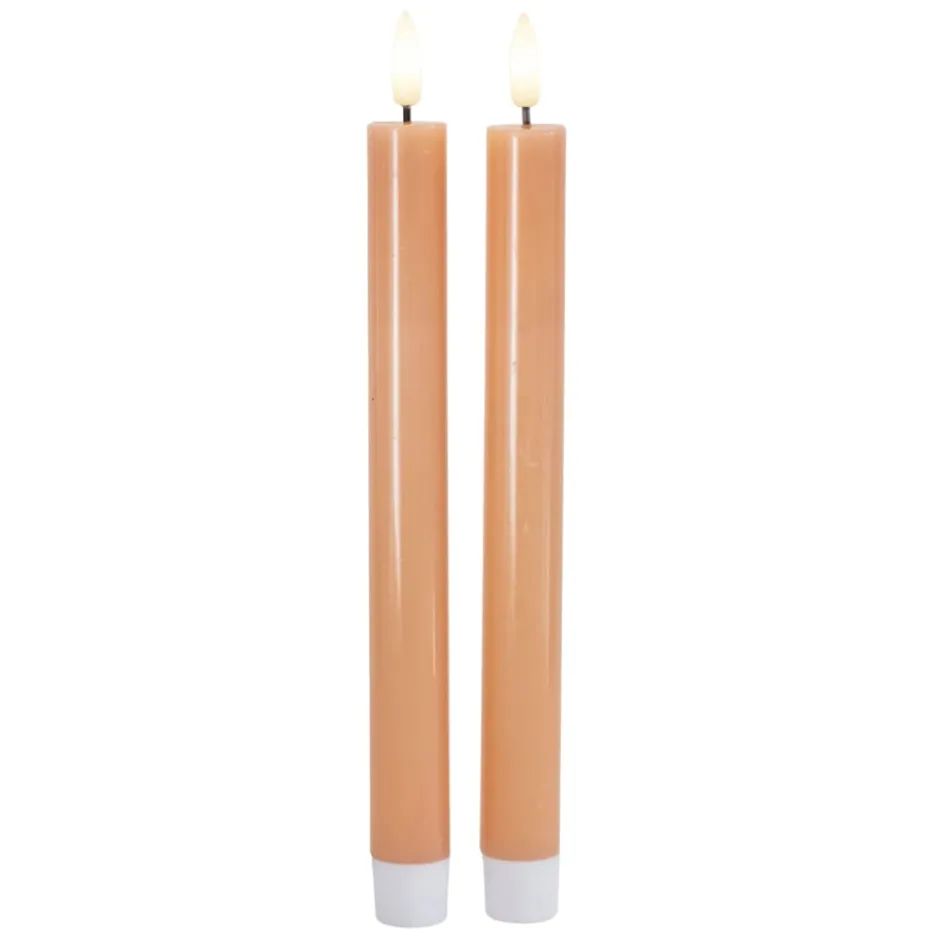 Sirius Sille LED kronelys, batteri, orange