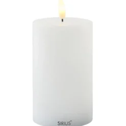Sirius Sille udendørs LED bloklys, batteri, hvid