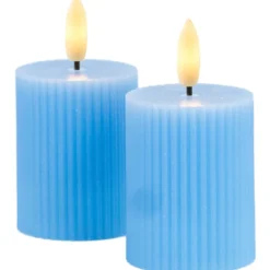 Sirius Smilla LED bloklys, genopladelig, blå