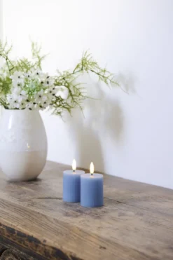 Sirius Smilla LED bloklys, genopladelig, blå
