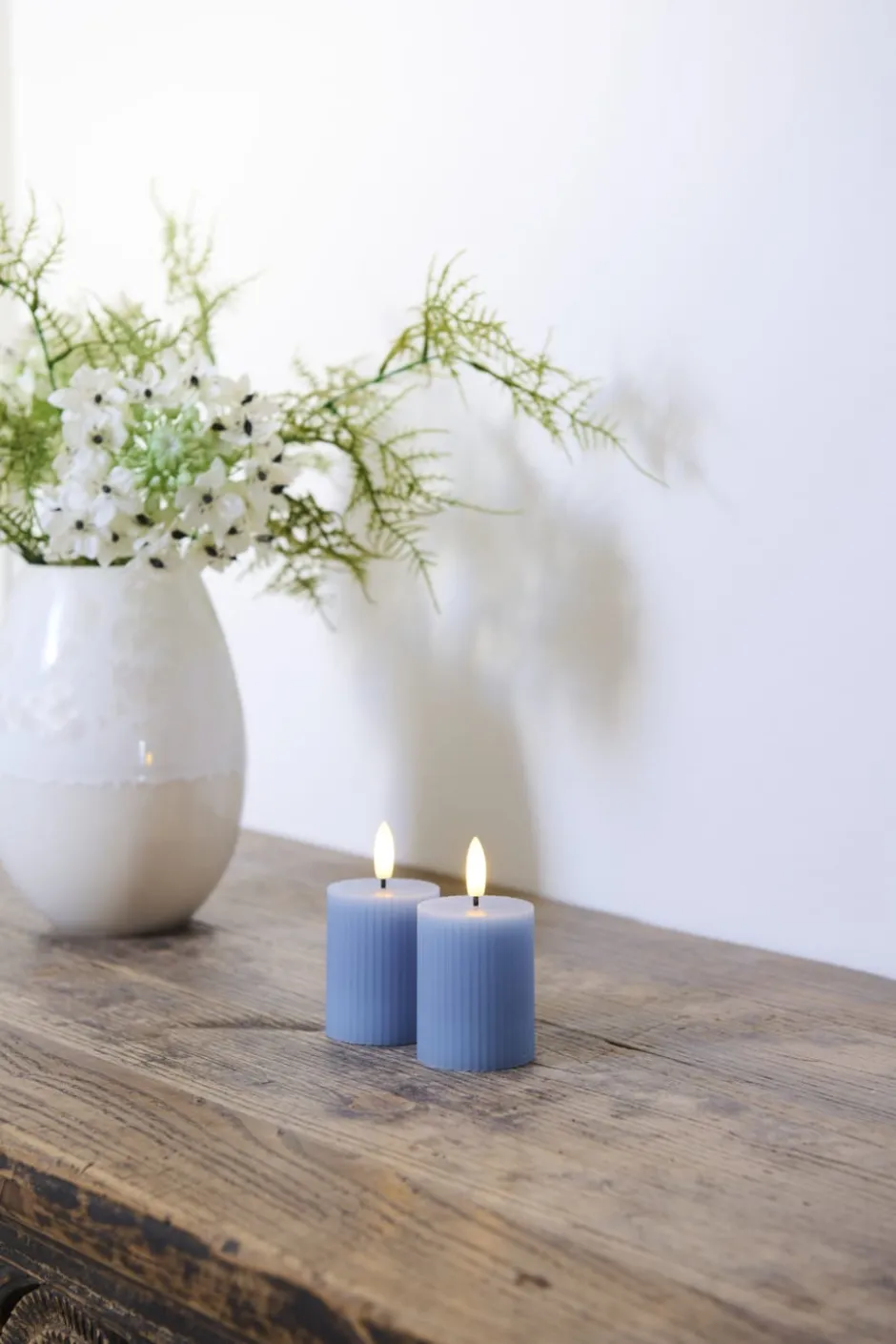 Sirius Smilla LED bloklys, genopladelig, blå