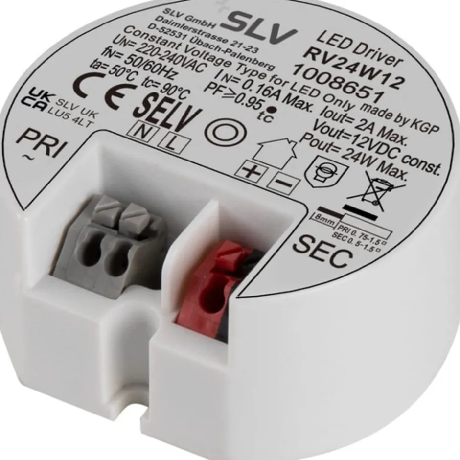 SLV LED driver til dåsemontering, 12V, 24W