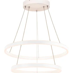 SLV One Double pendel, hvid, Ø60 cm