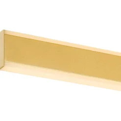 SLV One Linear væglampe, messing, 70 cm