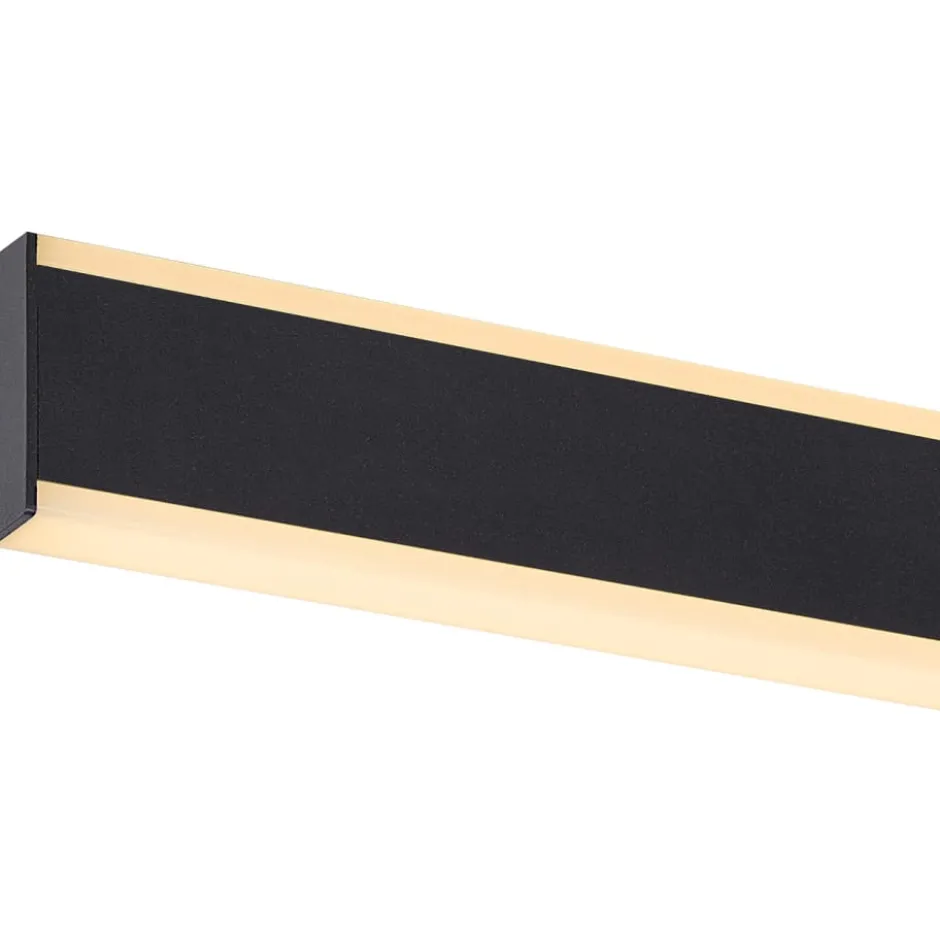 SLV One Linear væglampe, sort, 50 cm