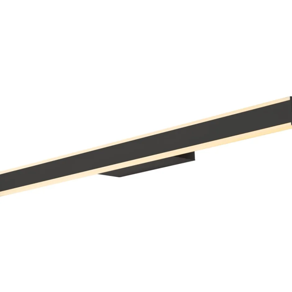 SLV One Linear væglampe, sort, 70 cm