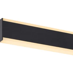 SLV One Linear væglampe, sort, 70 cm