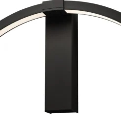 SLV One væglampe, sort, Ø60 cm