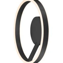 SLV One væg- & loftlampe, sort, Ø40 cm