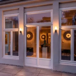 SLV Ovalisk udendørs væglampe med sensor