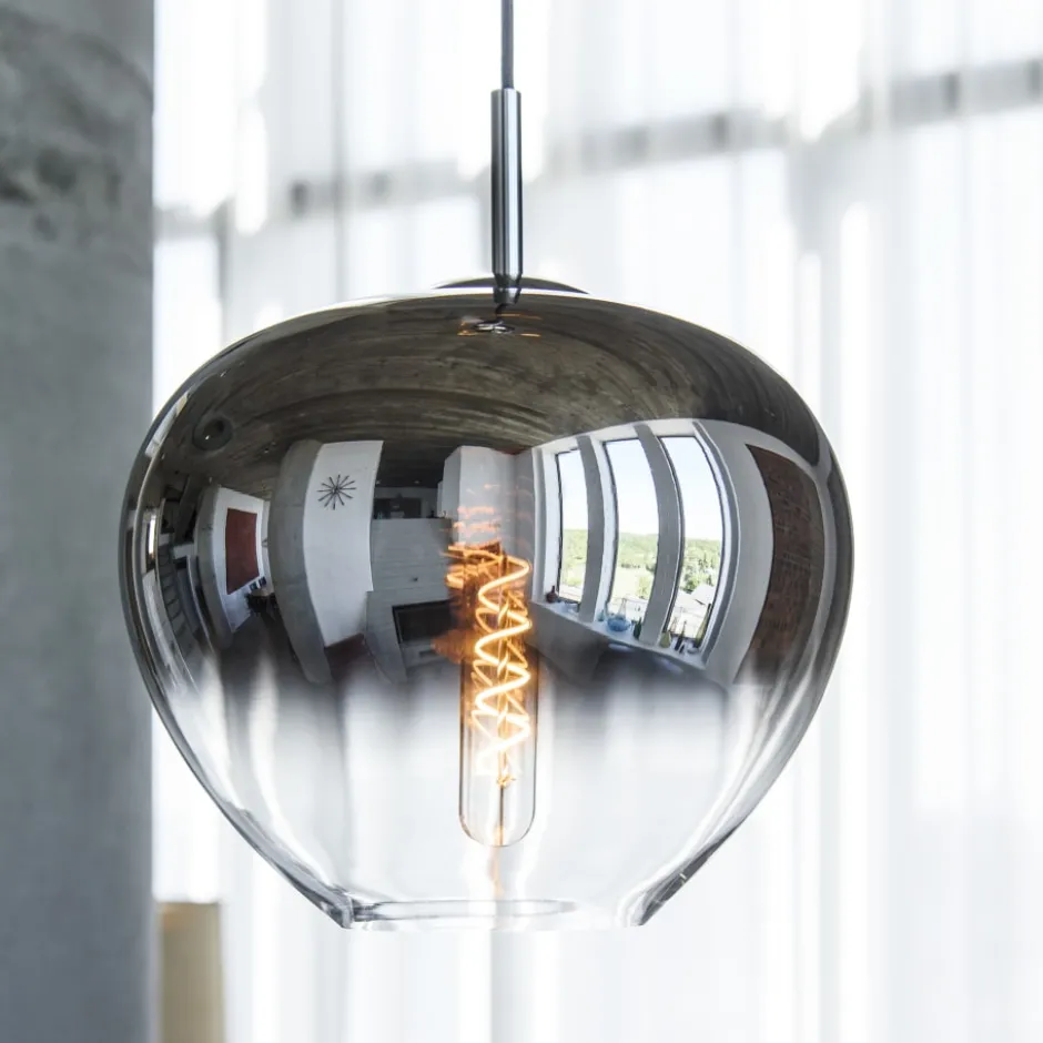 SLV Pantilo Convex pendel, krom, Ø29 cm