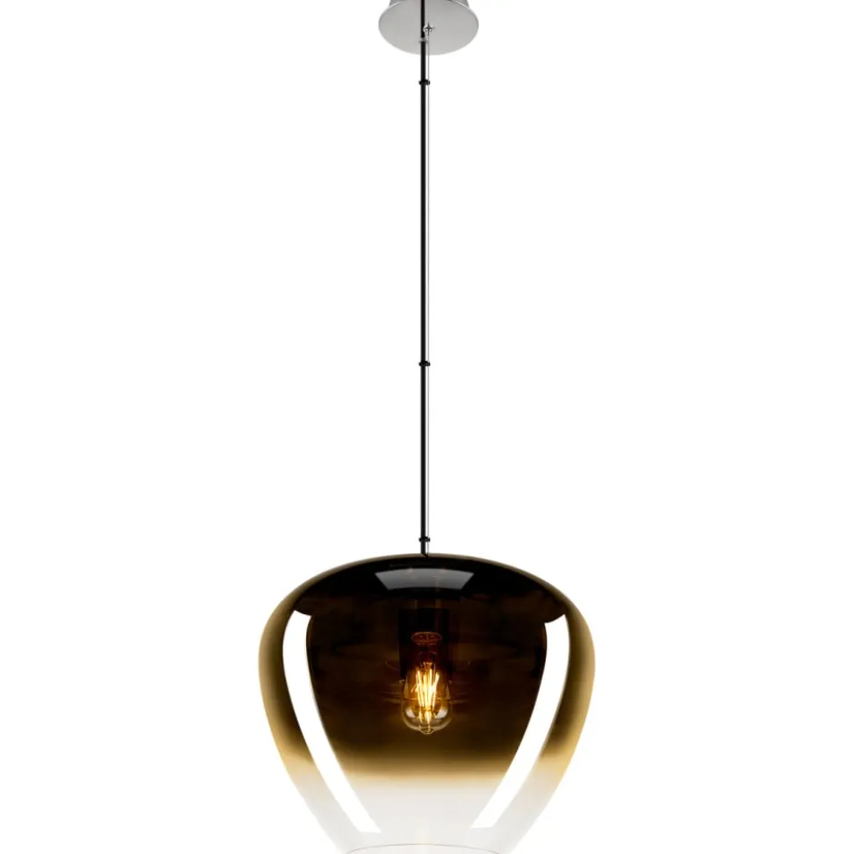 SLV Pantilo Convex pendel, krom/guld, Ø40 cm