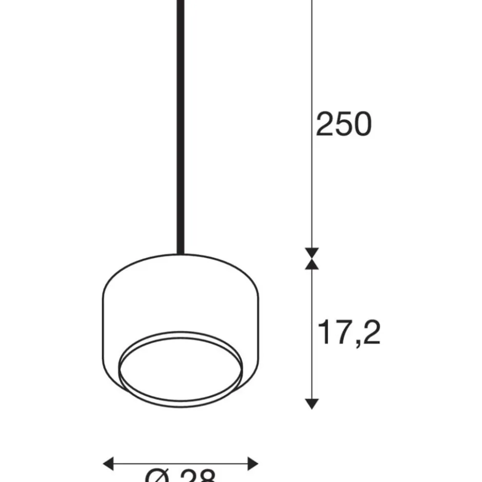 SLV Pantilo pendel, kobber, Ø28 cm