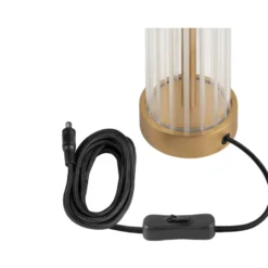 SLV Quimera bordlampe, børstet messing
