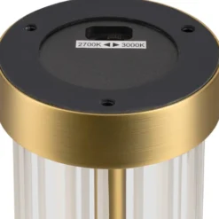 SLV Quimera bordlampe, børstet messing