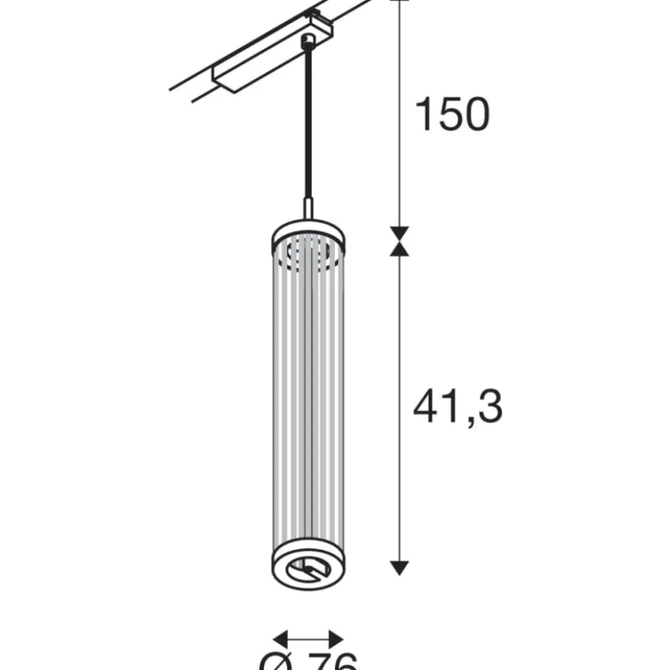 SLV Quimera 1F skinnependel, kobber
