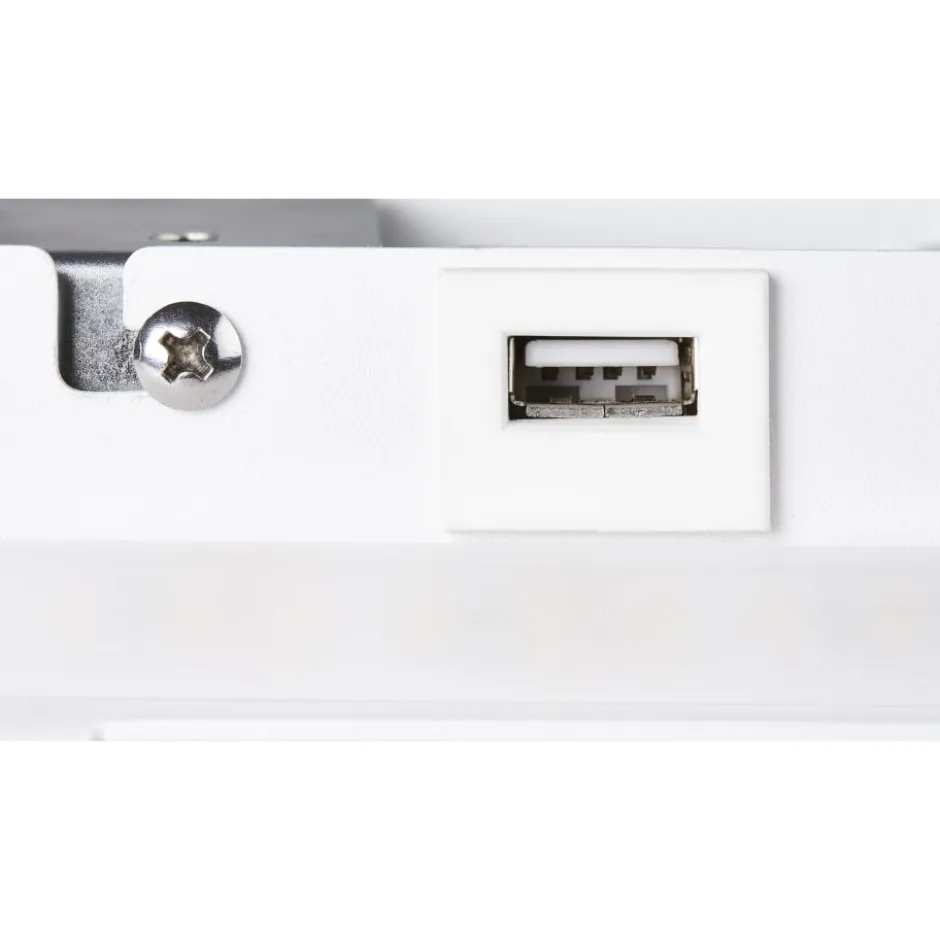 SLV Somnila USB væglampe, hvid, højre