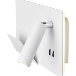 SLV Somnila USB væglampe, hvid, venstre