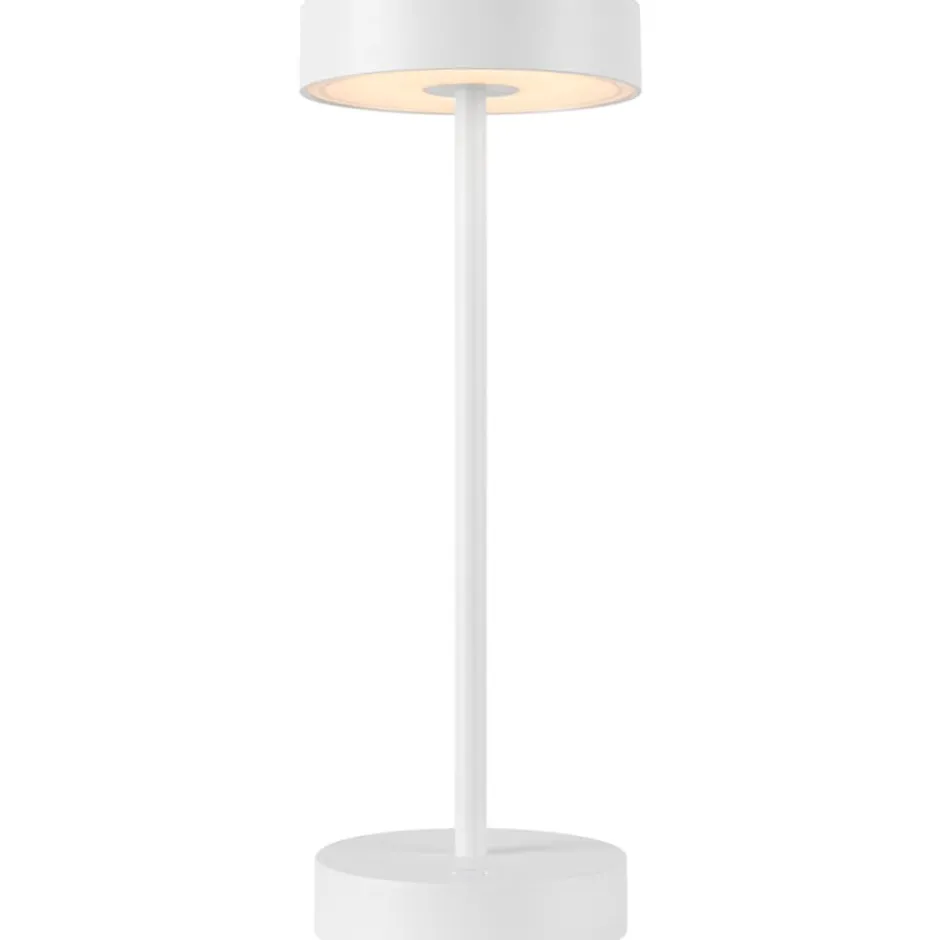 SLV Vinolina genopladelig bordlampe, hvid
